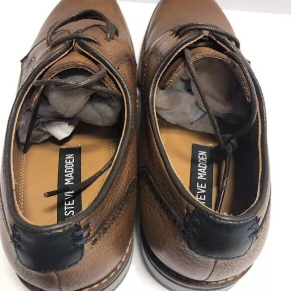 Steve Madden Men’s Bannon Cognac Leather Oxford Size 8 M main image 5